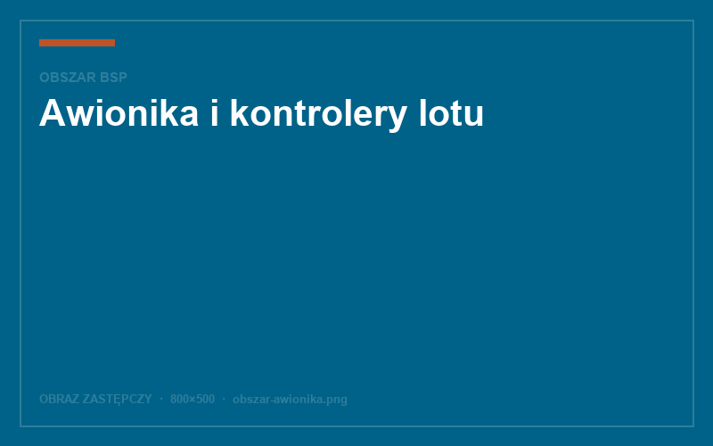 Awionika i kontrolery lotu