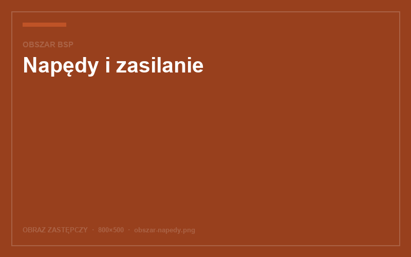 Napędy i zasilanie